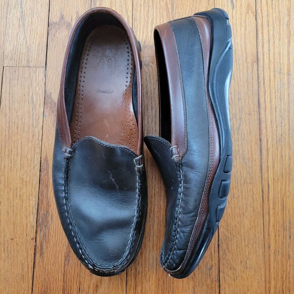 Allen Edmonds Boulder 11 3E Brown Black Leather Slip On Loafers Twee Preppy Acad main image 10